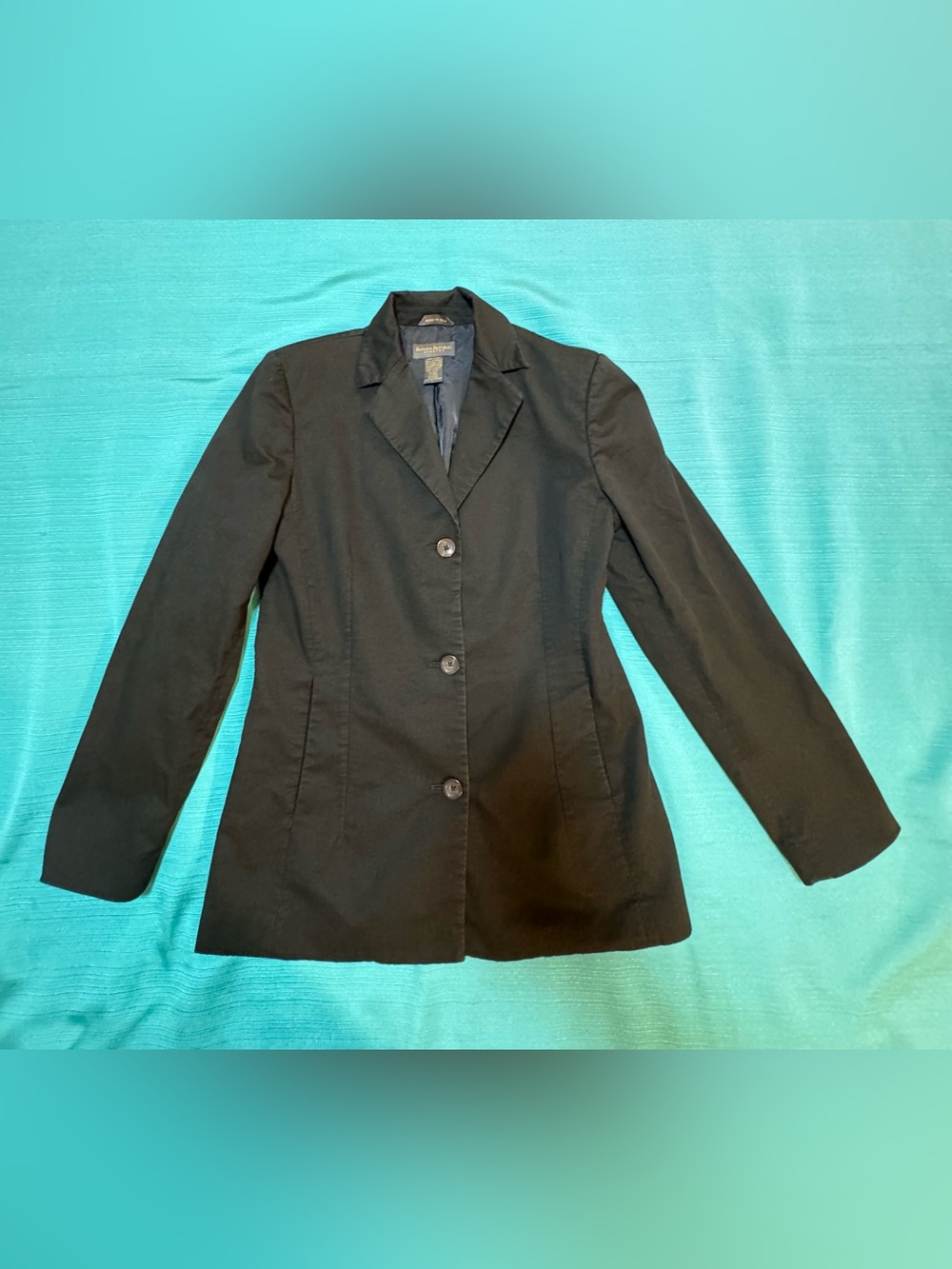 Banana Republic Stretch Black Blazer Women’s Size 4(S) Made in Italy
